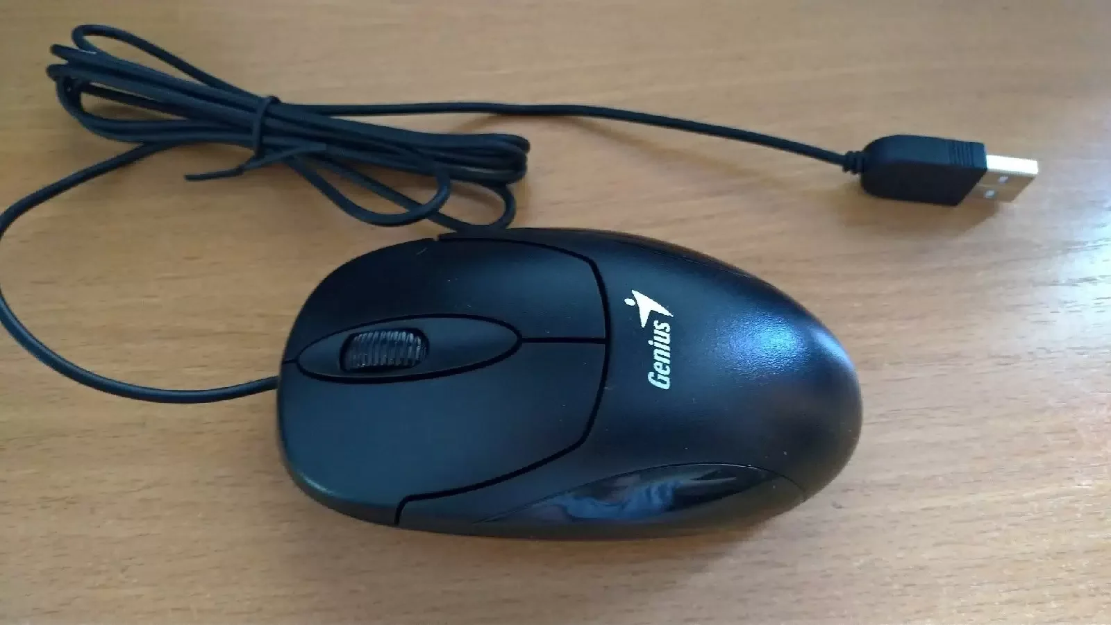 Мышь проводная Genius XScroll V3 черный, 1000 dpi, USB, кнопки - 3