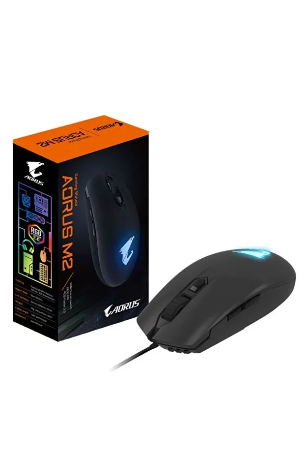 Мышь проводная Gigabyte AORUS M2, USB MICE, IR, BK GM-AORUS M2