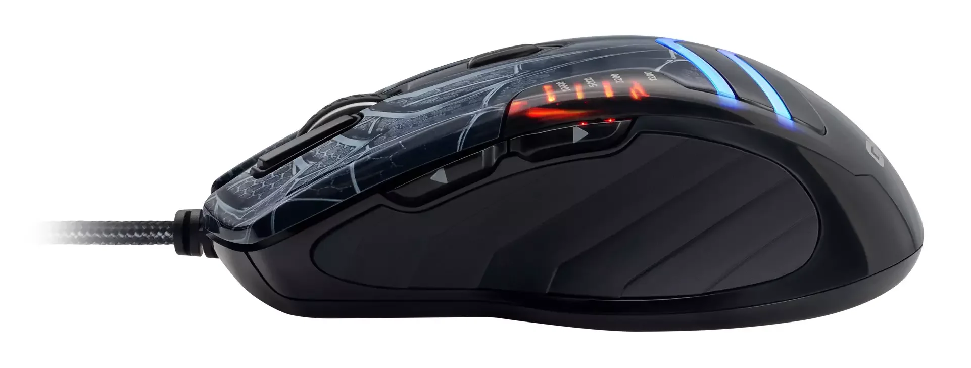 Мышь проводная GMNG XM007 черный/красный, 10000 dpi, USB, кнопки - 7