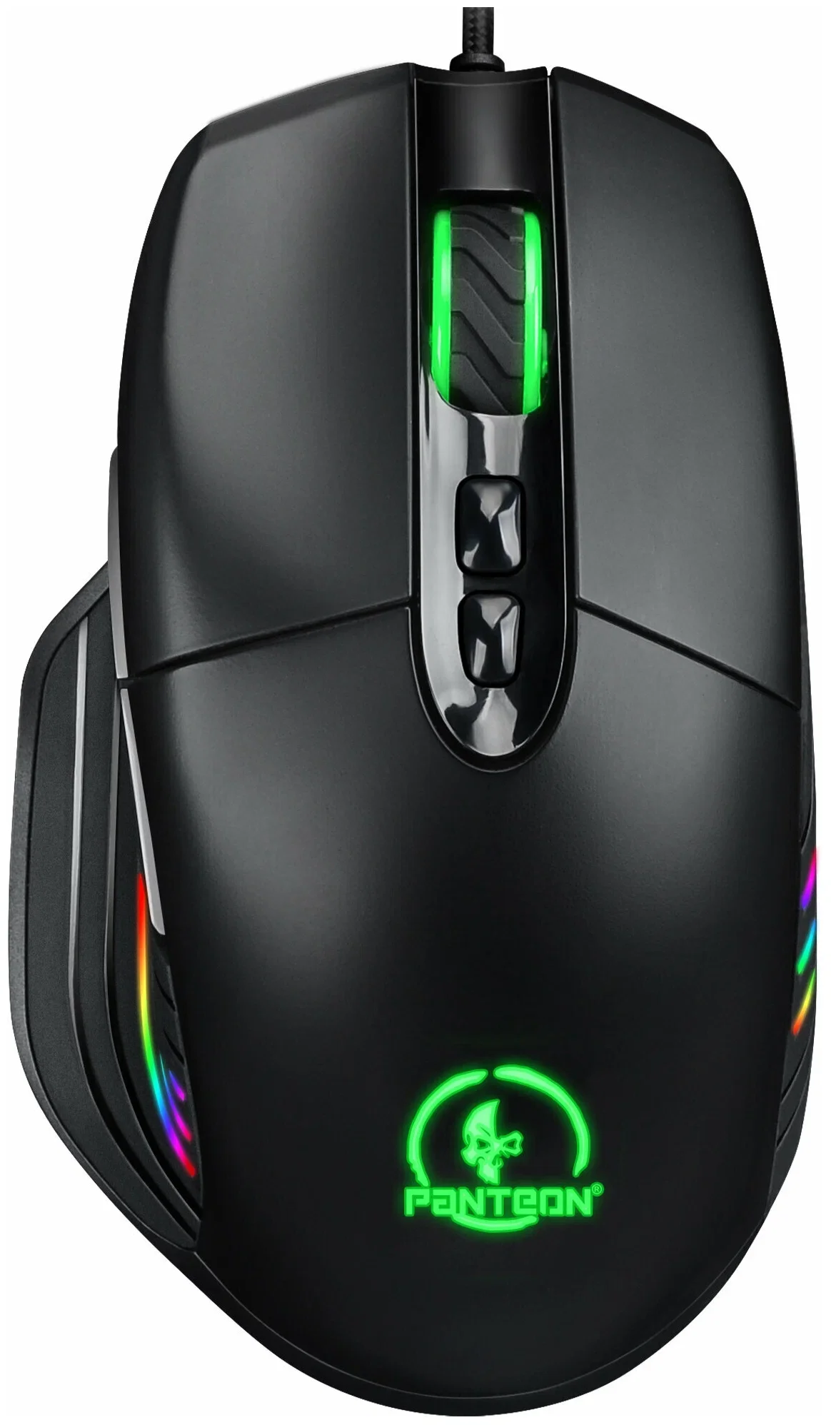 Мышь проводная Jet.A Panteon PS120 черный, 6200 dpi, USB, кнопки - 8
