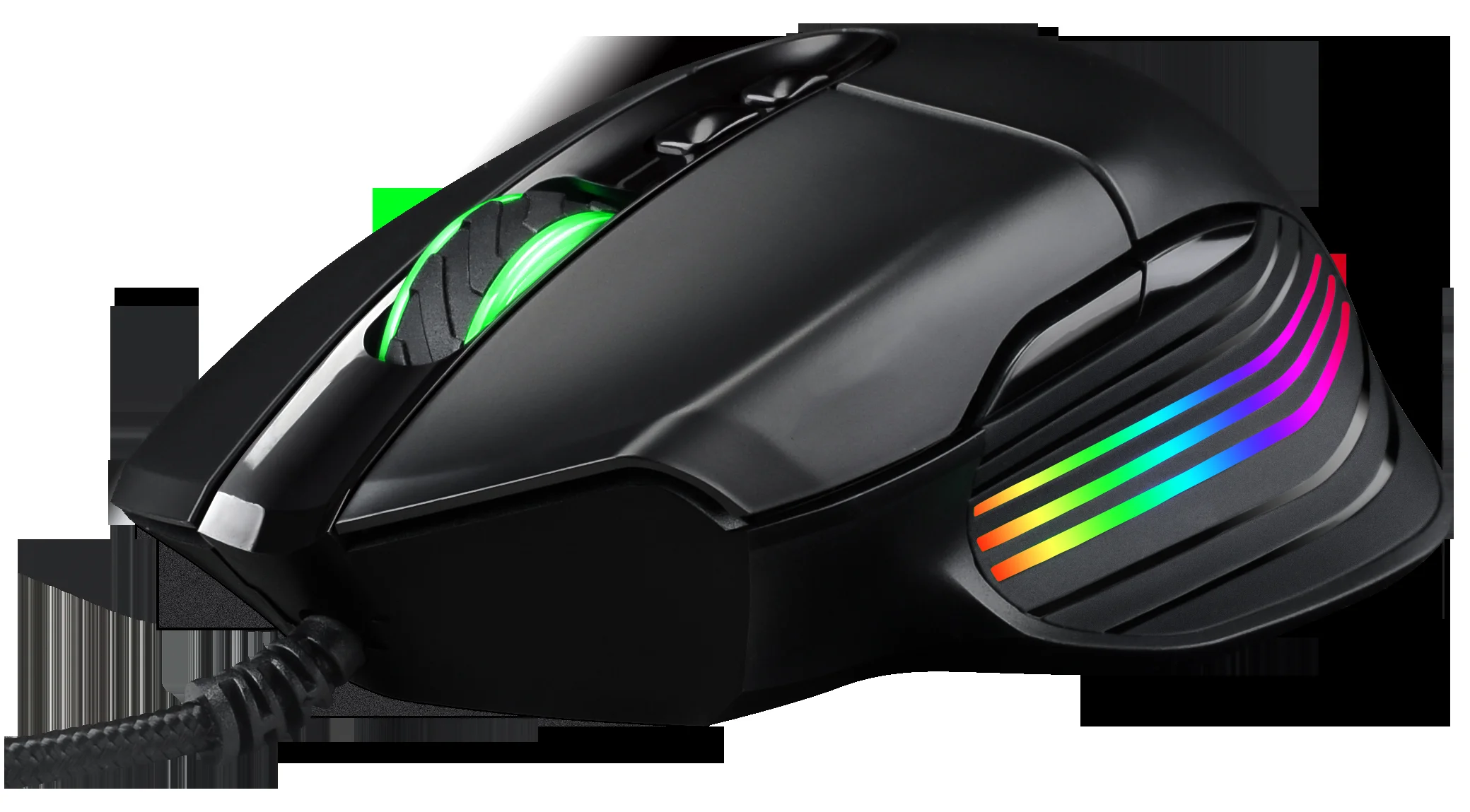 Мышь проводная Jet.A Panteon PS120 черный, 6200 dpi, USB, кнопки - 8