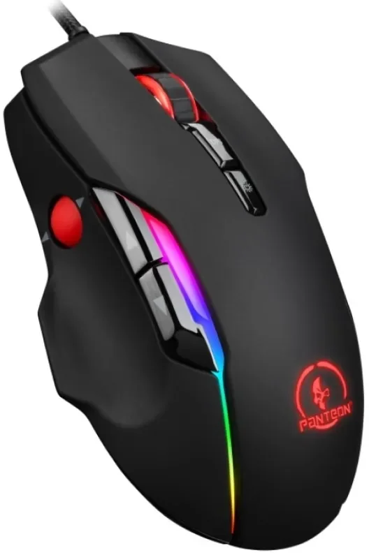 Мышь проводная Jet.A Panteon PS150 черный, 6200 dpi, USB, кнопки - 9