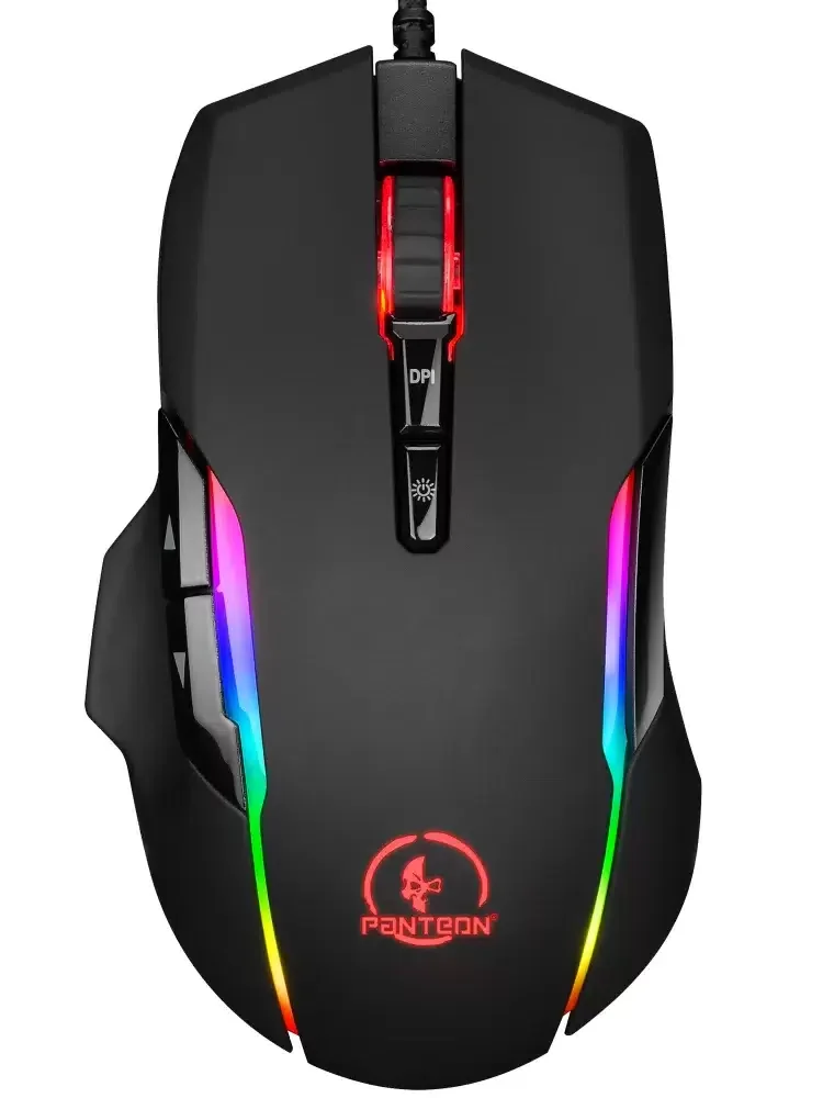 Мышь проводная Jet.A Panteon PS150 черный, 6200 dpi, USB, кнопки - 9
