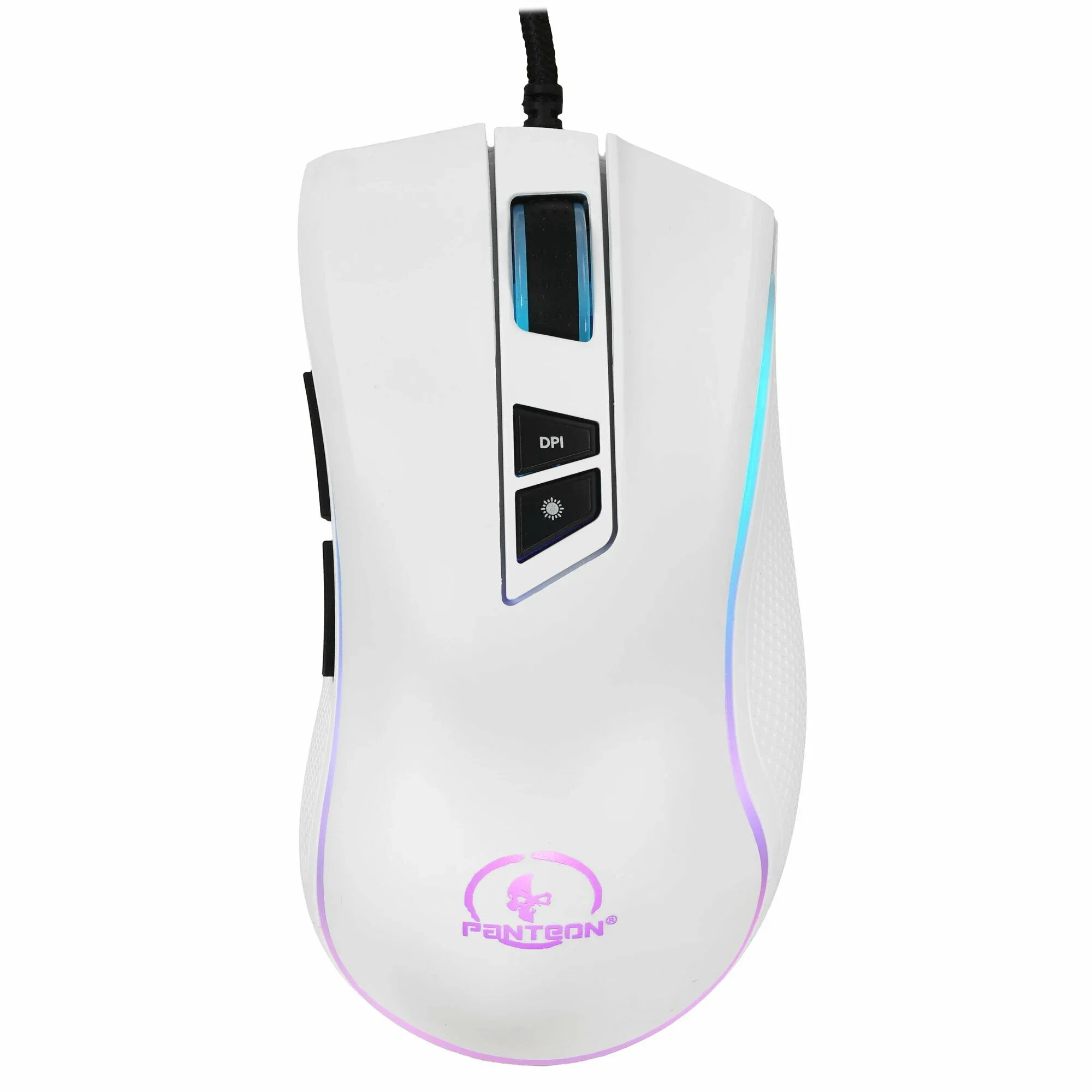 Мышь проводная Jet.A Panteon PS88 белый, 6200 dpi, USB, кнопки - 9
