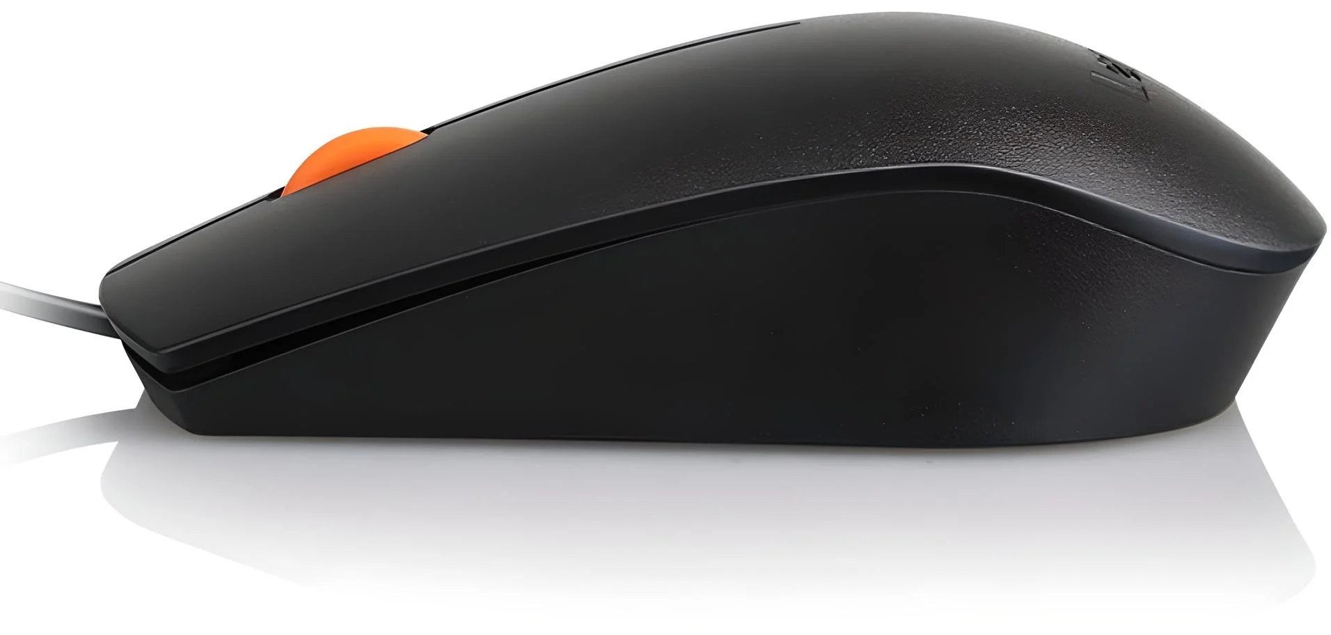 Мышь проводная Lenovo 300 черный, 1600 dpi, USB, кнопки - 3