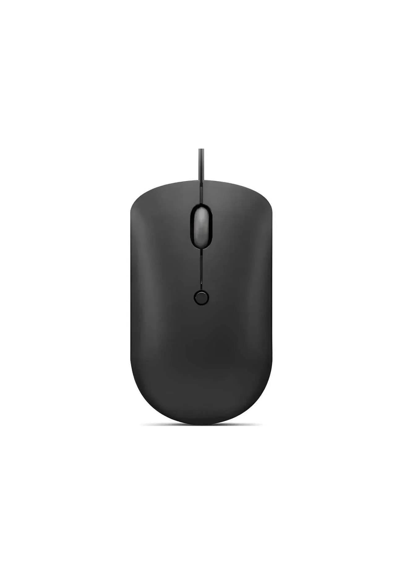 Мышь проводная Lenovo 400 черный, 2400 dpi, USB-C, кнопки - 4