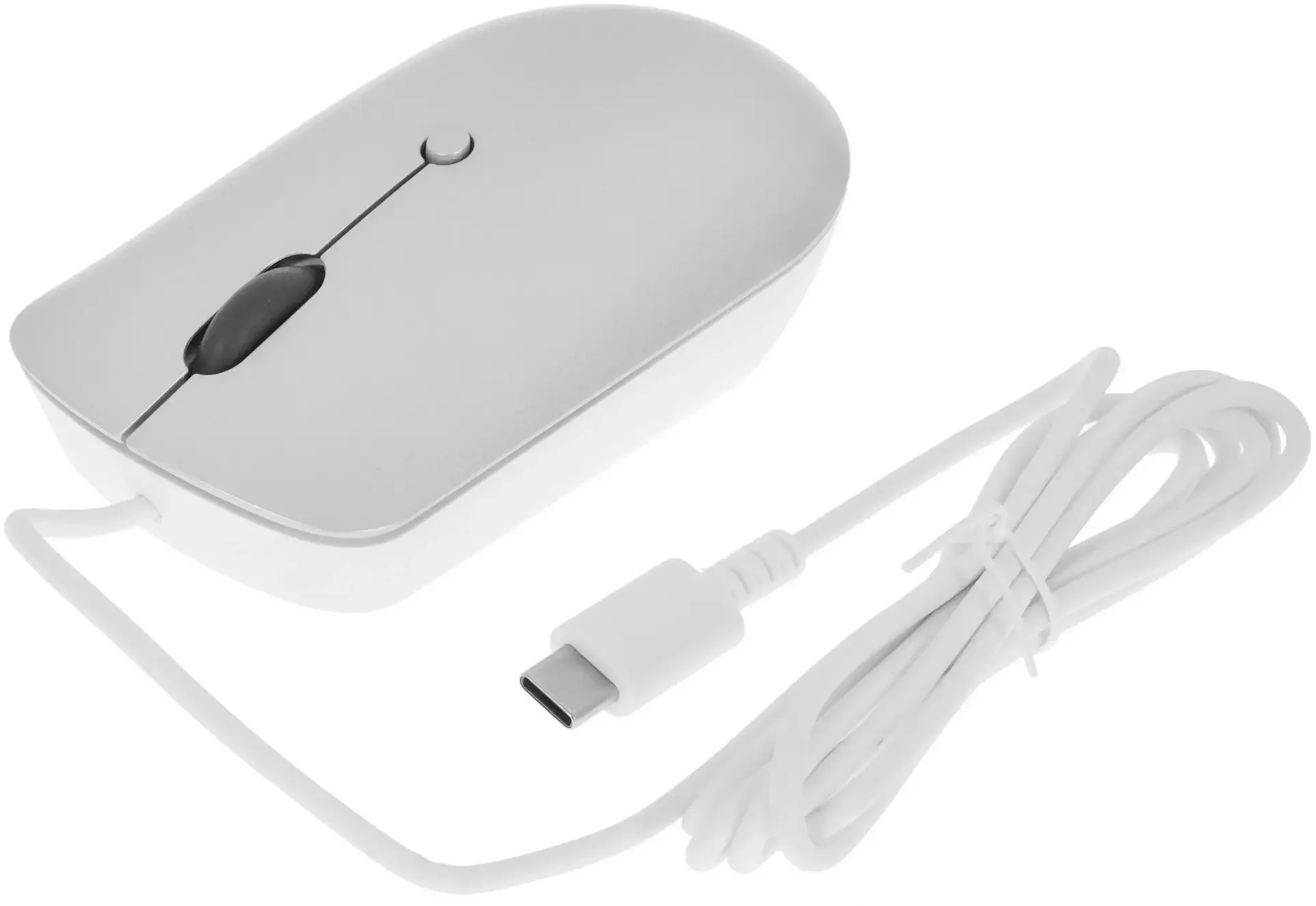 Мышь проводная Lenovo 540 светло-серый, 2400 dpi, USB-C, кнопки - 4