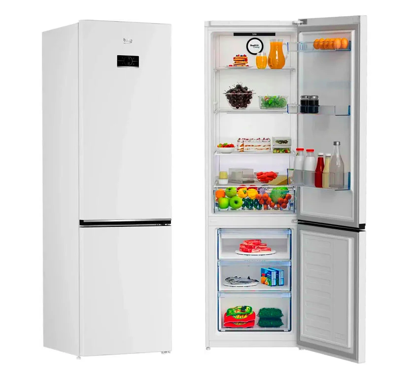 Холодильник двух кам нижн мороз Beko B3R0CNK402HW 59.5x65x201 см No Frost Суперзаморозка