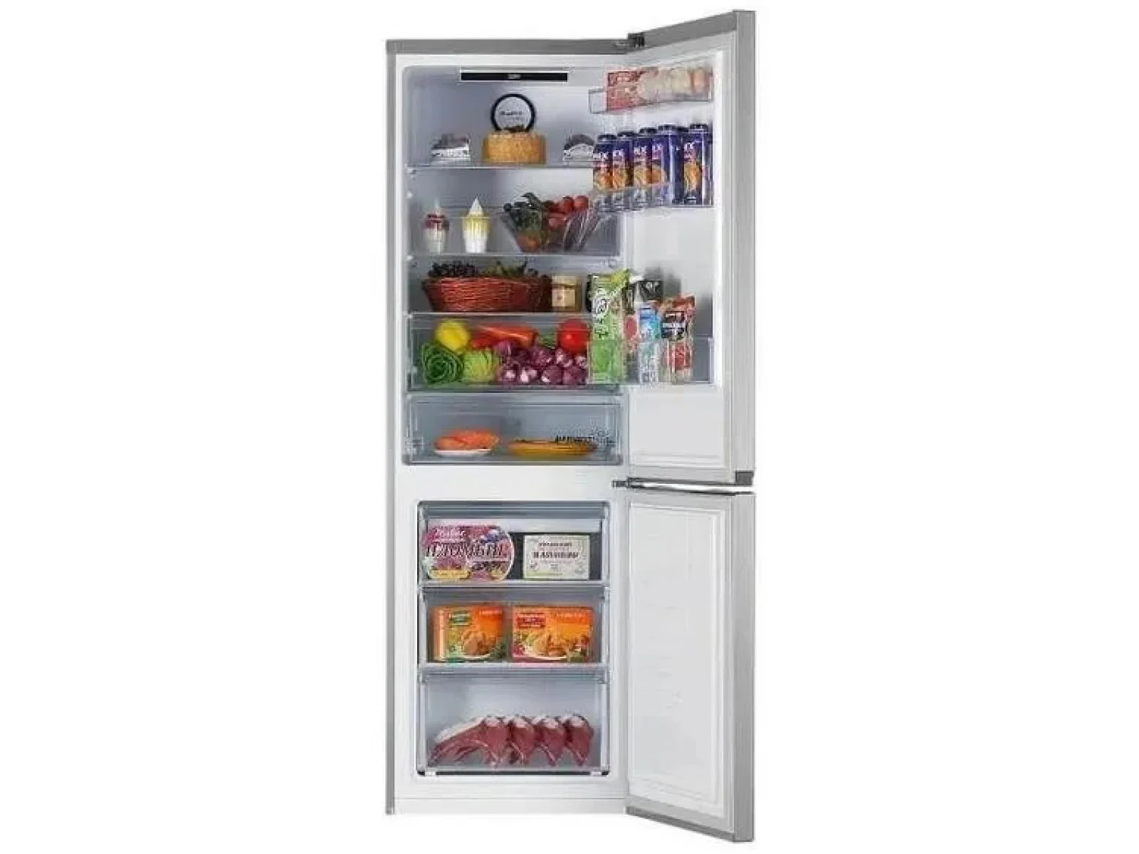 Холодильник двух кам нижн мороз Beko B3RCNK362HG 186x59.5x65 см. No Frost, 368 л. серый