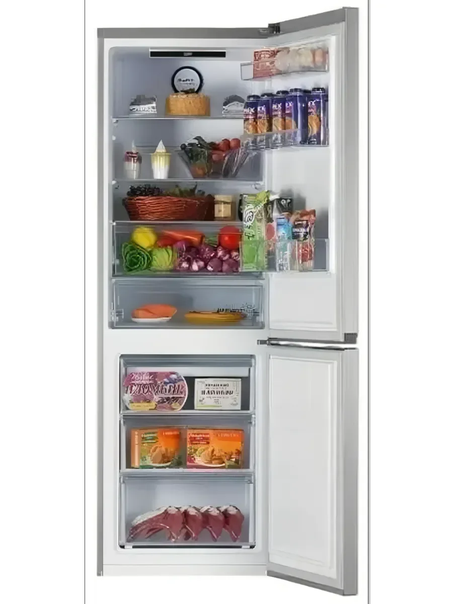 Холодильник двух кам нижн мороз Beko B3RCNK362HG 186x59.5x65 см. No Frost, 368 л. серый