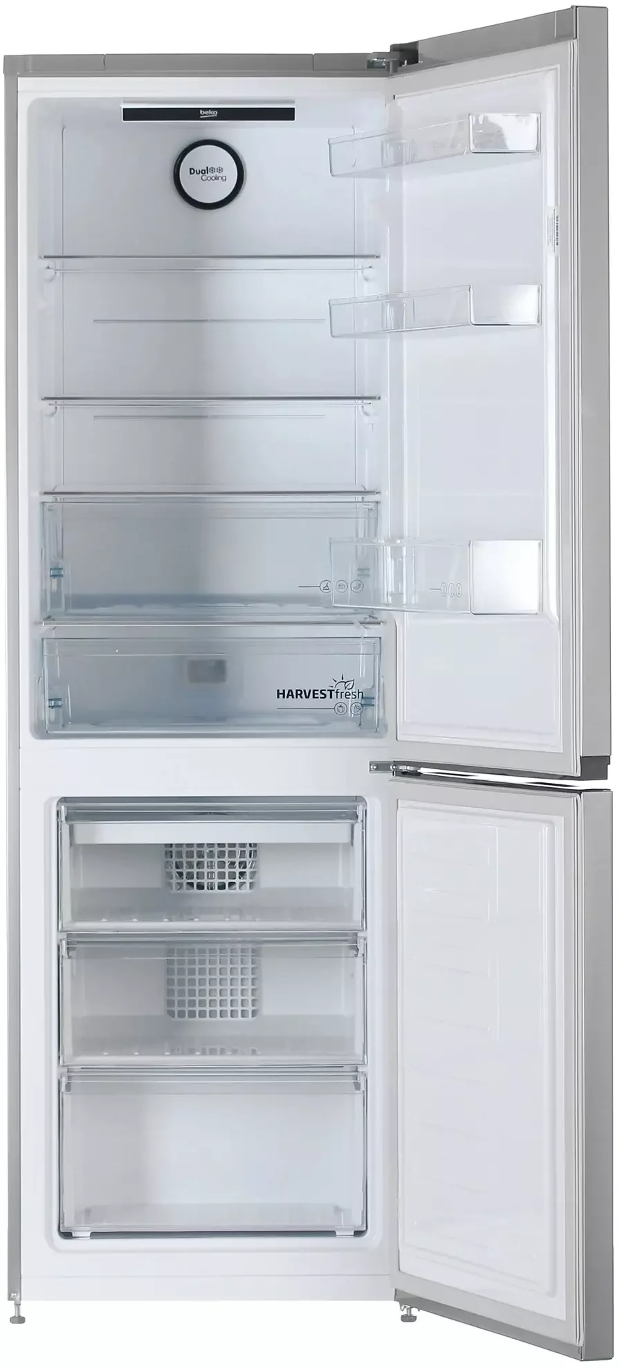 Холодильник двух кам нижн мороз Beko B3RCNK362HX 59.5х186х65 см  No Fros дисплей,Инвертор,нерж.сталь
