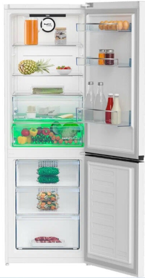 Холодильник двух кам нижн мороз Beko B3RCNK402HW 59.50х201х65 см  No Frost 357 л, белый