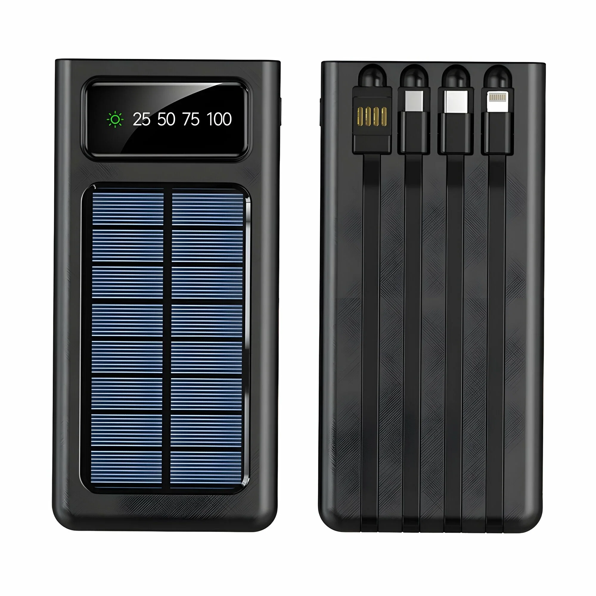 Внешний аккумулятор (Power Bank) 80 000 mAh, провод 1in4, Solar Energy!