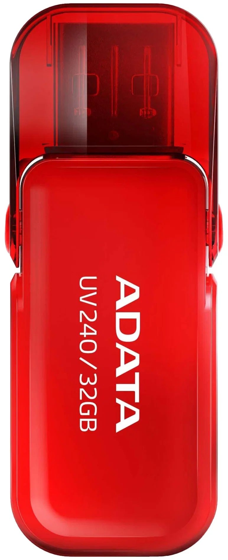 Флешка USB ADATA UV240 (AUV240-32G-RRD), 32Gb, USB 2.0, R/W 15/5, красный