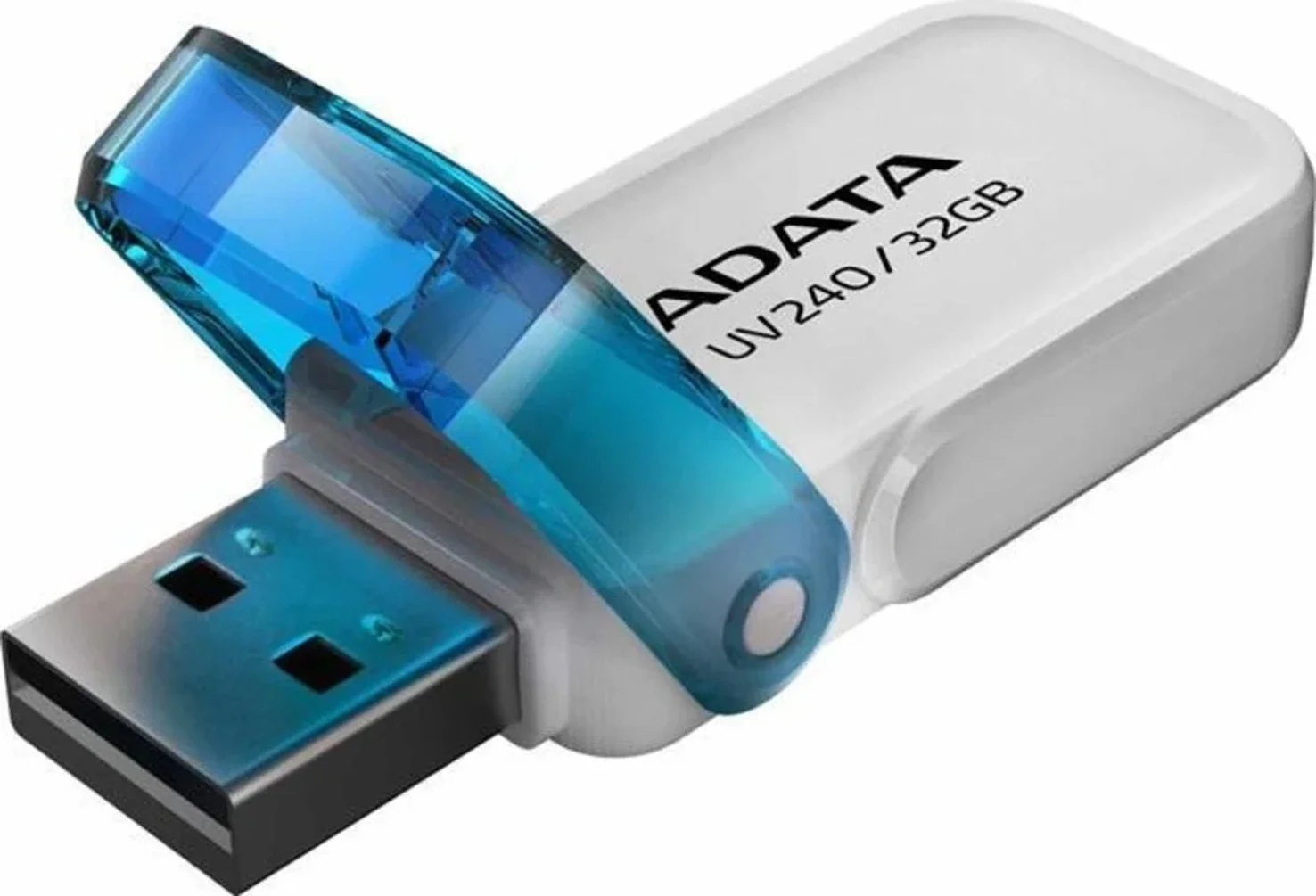 Флешка USB ADATA UV240 (AUV240-32G-RWH), 32Gb, USB 2.0, R/W 15/5, белый/синий