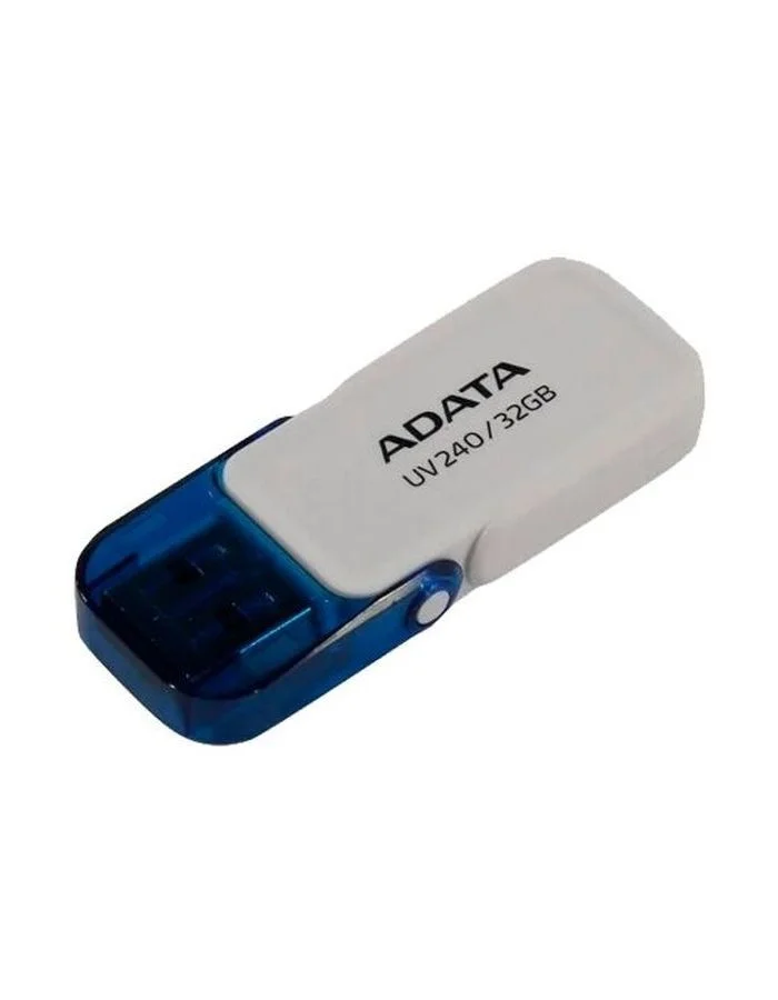 Флешка USB ADATA UV240 (AUV240-32G-RWH), 32Gb, USB 2.0, R/W 15/5, белый/синий