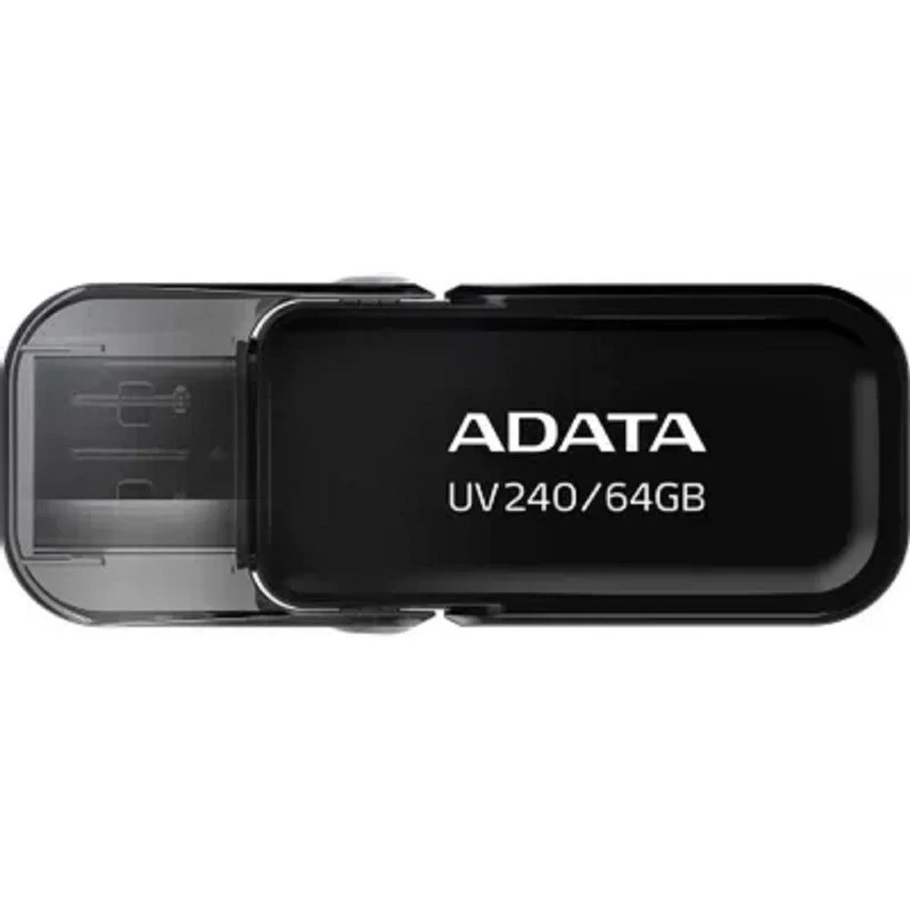 Флешка USB ADATA UV240 (AUV240-64G-RBK), 64Gb, USB 2.0, R/W 15/5, черный