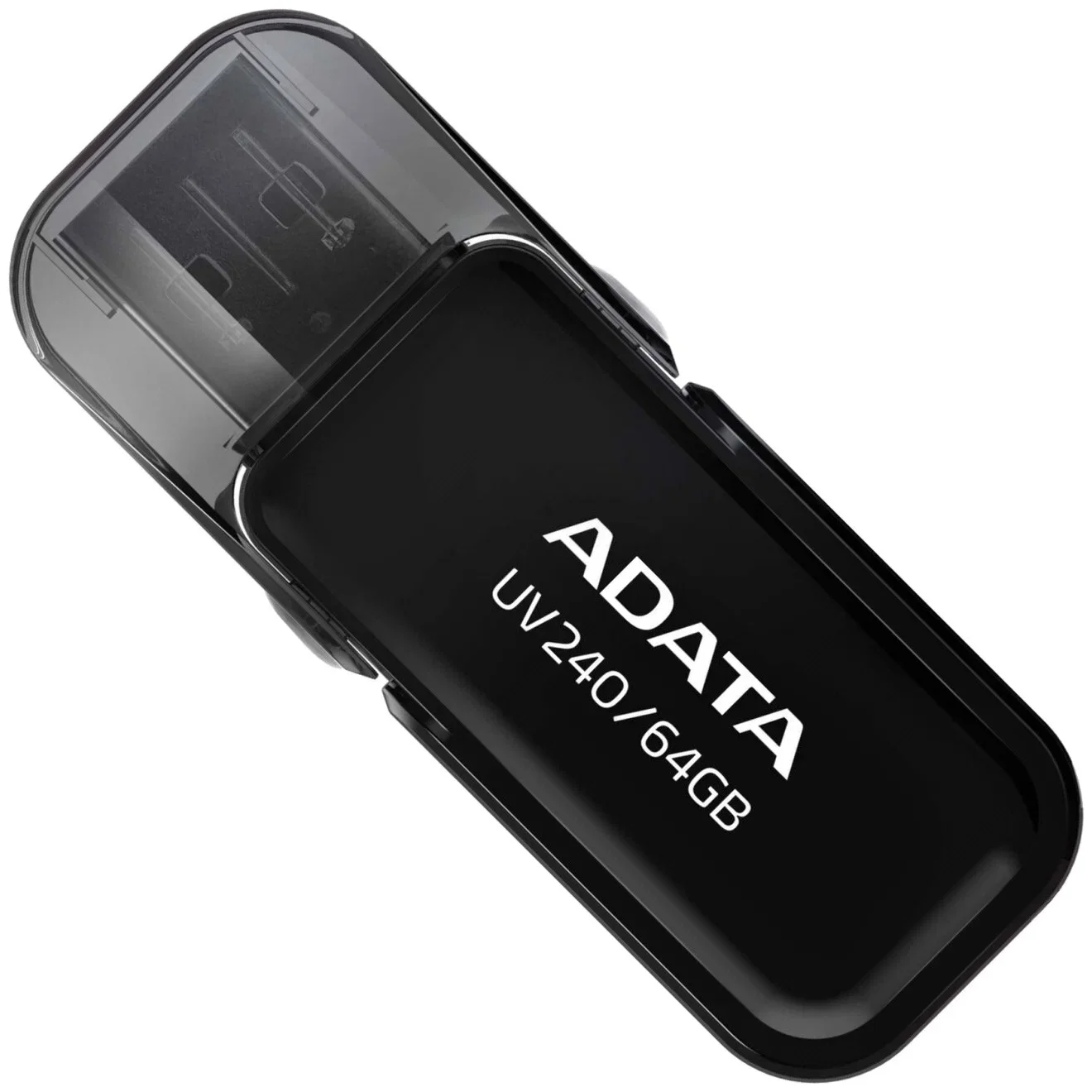 Флешка USB ADATA UV240 (AUV240-64G-RBK), 64Gb, USB 2.0, R/W 15/5, черный