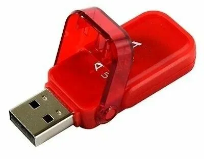Флешка USB ADATA UV240 (AUV240-64G-RRD), 64Gb, USB 2.0, R/W 15/5, красный