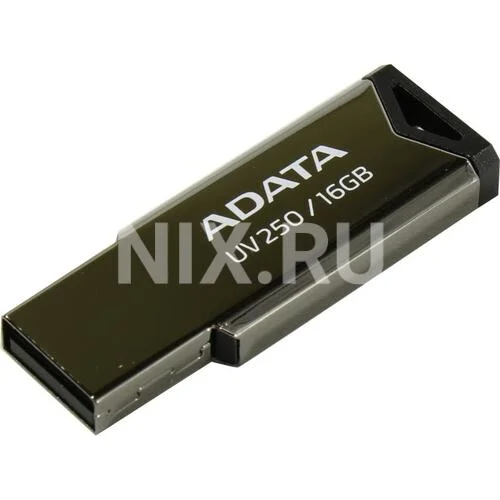 Флешка USB ADATA UV250 (AUV250-16G-RBK), 16Gb, USB 2.0, R/W 25/10, черный