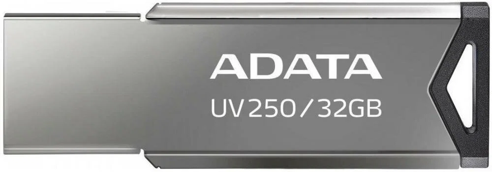 Флешка USB ADATA UV250 (AUV250-32G-RBK), 32Gb, USB 2.0, R/W 25/10, серебристый