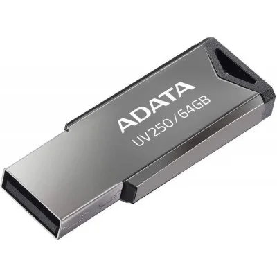 Флешка USB ADATA UV250 (AUV250-32G-RBK), 32Gb, USB 2.0, R/W 25/10, серебристый