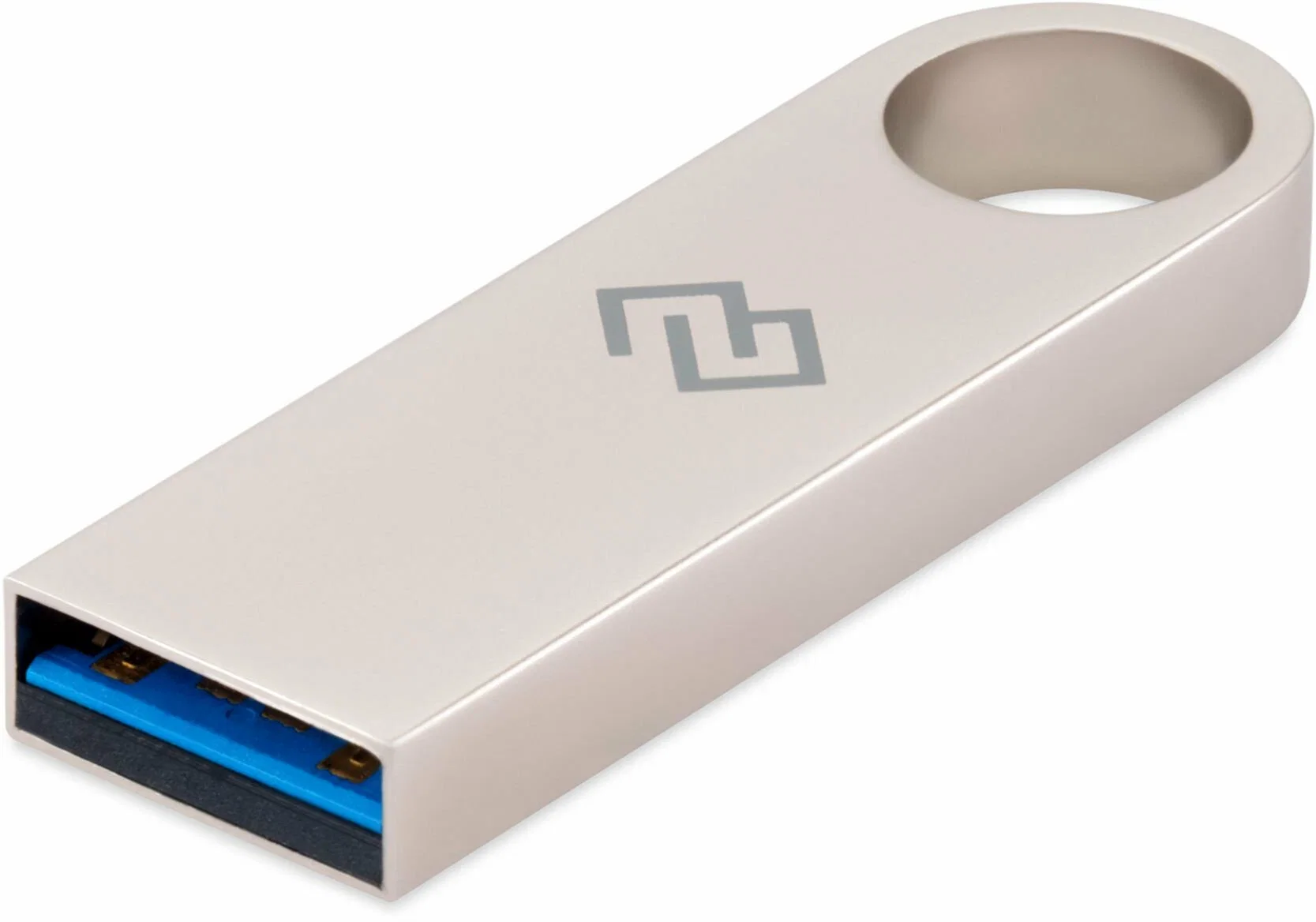 Флешка USB Digma DRIVE3 (DGFUM128A30SR), 128Gb, USB 3.0, R/W 70/30, серебристый
