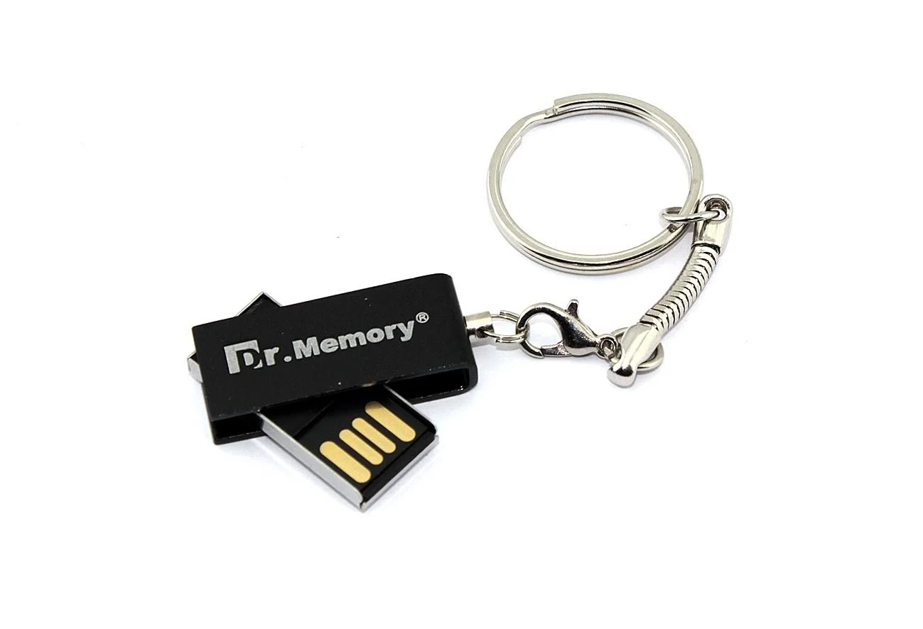 Флешка USB Dr. Memory 005 16Gb, USB 3.0, R/W 25/15, черный/серебристый