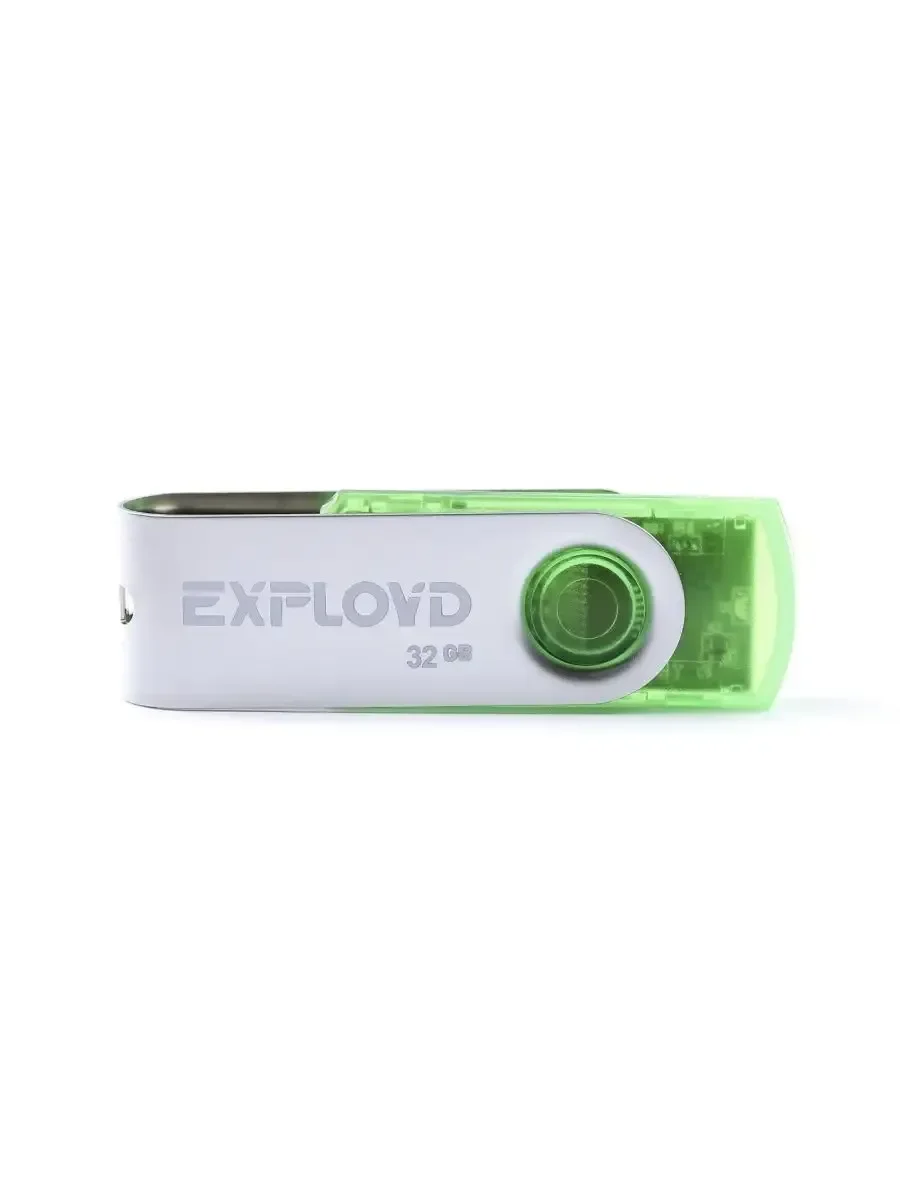 Флешка USB Exployd 530 Green (EX032Gb530-G), 32Gb, USB 2.0, R/W 20/10, зеленый