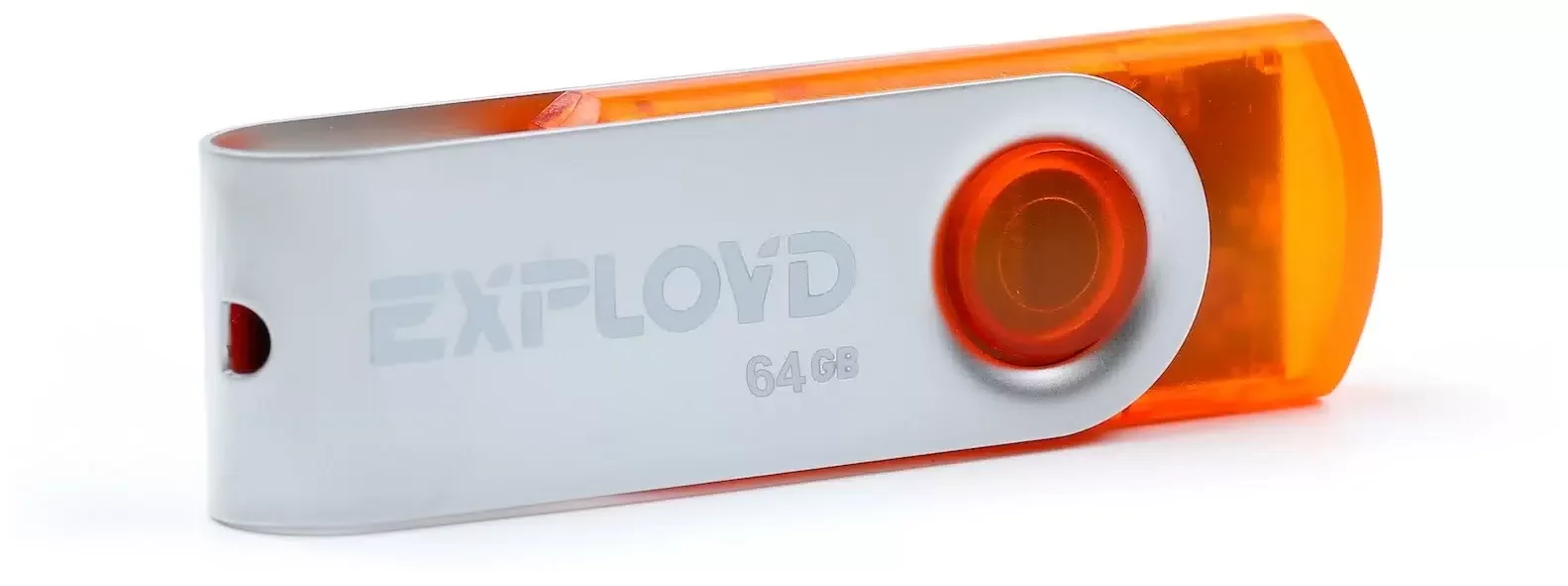 Флешка USB Exployd 530 Orange (EX064Gb530-O), 64Gb, USB 2.0, R/W 20/10, оранжевый
