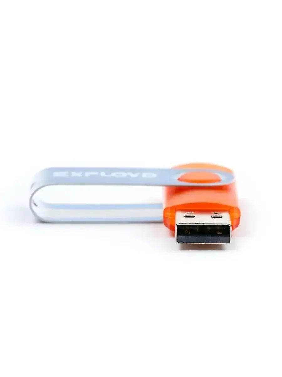 Флешка USB Exployd 530 Orange (EX064Gb530-O), 64Gb, USB 2.0, R/W 20/10, оранжевый