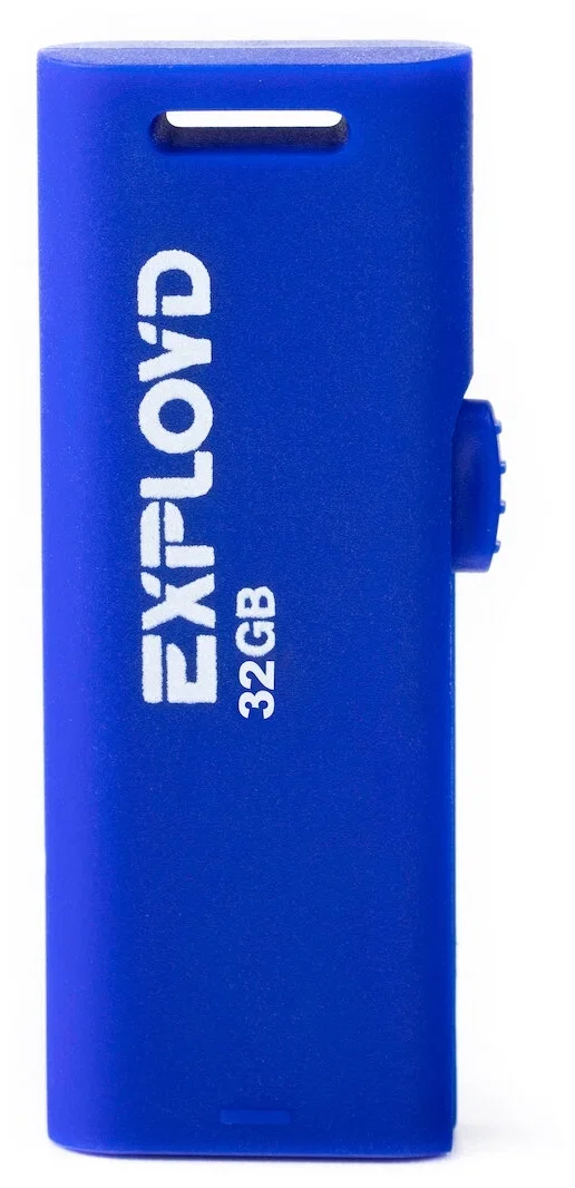 Флешка USB Exployd 580 Blue (EX-32Gb-580-Blue), 32Gb, USB 2.0, R/W 15/8, синий