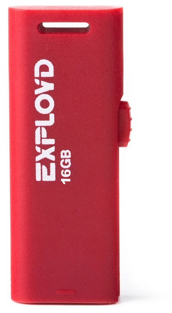 Флешка USB Exployd 580 Red (EX-32Gb-580-Red), 32Gb, USB 2.0, R/W 15/8, красный