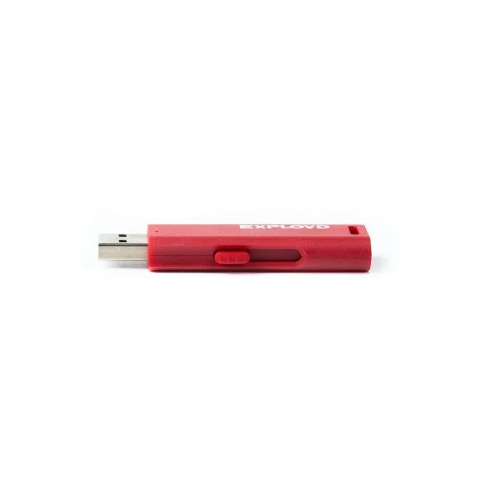 Флешка USB Exployd 580 Red (EX-64Gb-580-Red), 64Gb, USB 2.0, R/W 15/8, красный