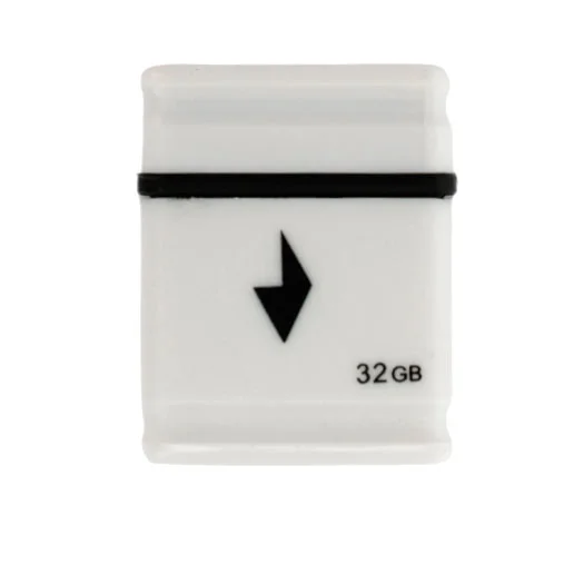 Флешка USB Gembird GFL-2.0-32mini, 32Gb, USB 2.0, R/W 30/15, белый