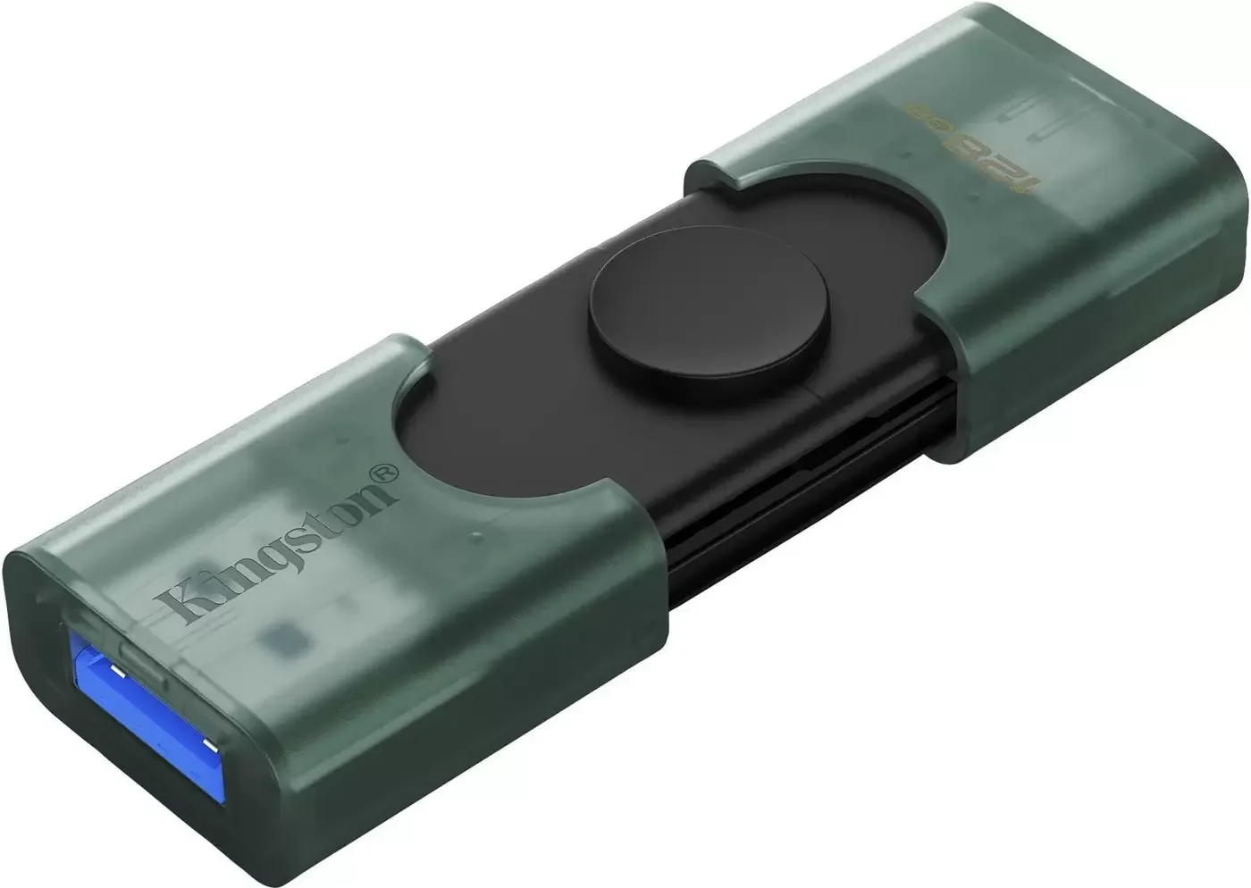 Флешка USB Kingston 128Gb DataTraveler DTDEG2/128Gb, USB3.2, Type-C, зеленая
