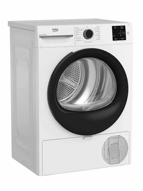 Сушильная машина Beko BM3T37220A черный, 7 кг, сушка - тепловой насос, программ - 15, 59.8 x 84.6 x 54.5 см