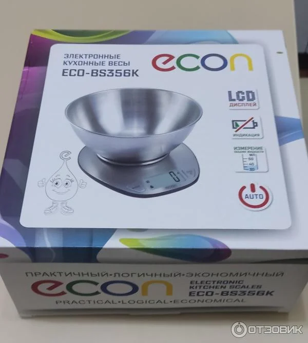 Весы кухонные, электр. ECON ECO-BS356K 5кг, чаша 1800мл