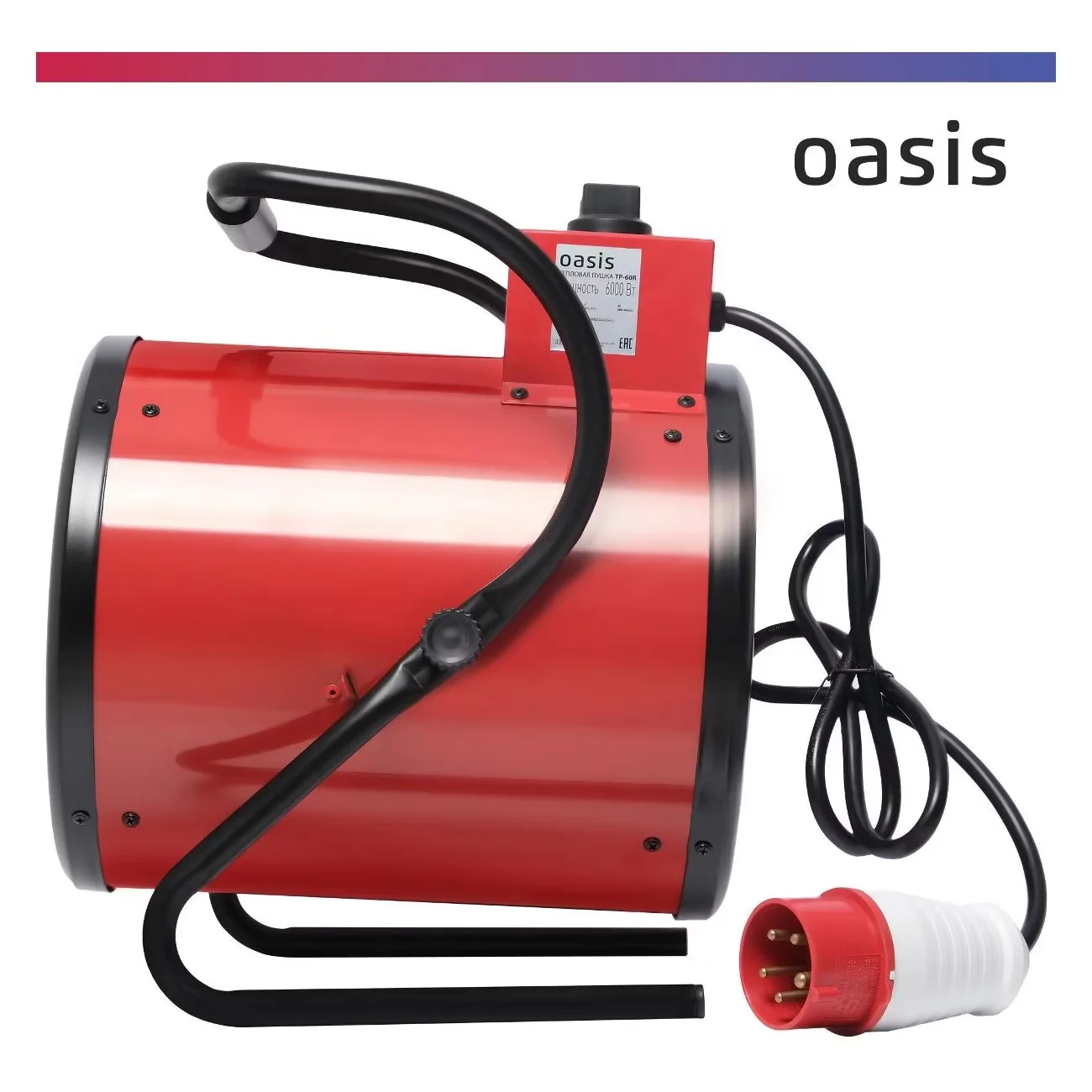 Пушка тепловая электрическая Oasis TP-60R 6 кВт, 380 В, воздух 600 м³/ч СДЕЛАЕМ ЛУЧШУЮ ЦЕНУ!
