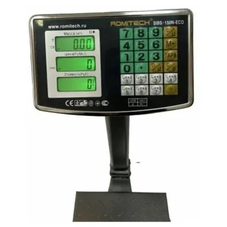 Весы счетные платформенные электронные c наклоном 200кг ROMITECH SIBS-200ML
