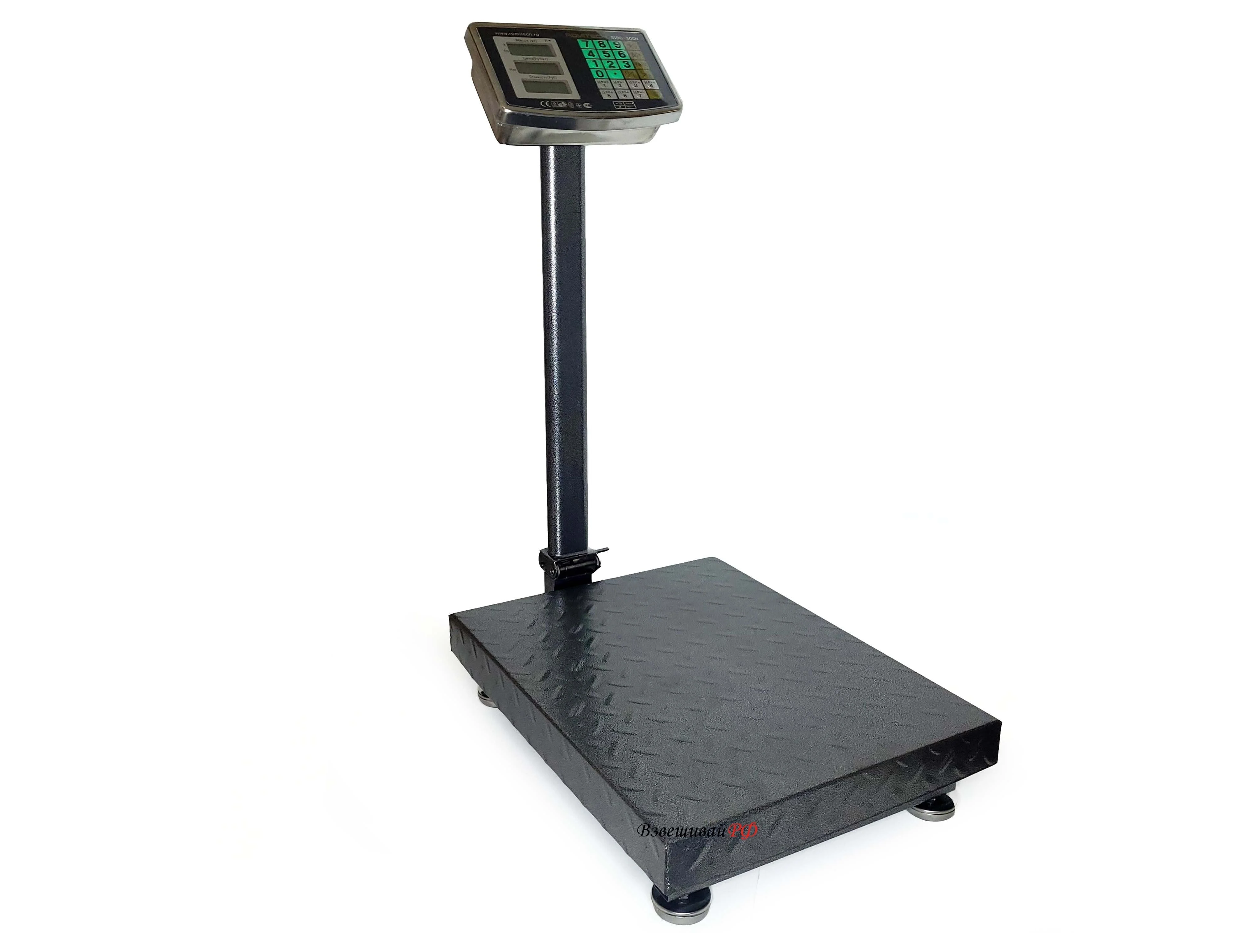 Весы счетные платформенные электронные c наклоном 800кг ROMITECH  SIBS-800N-ECO
