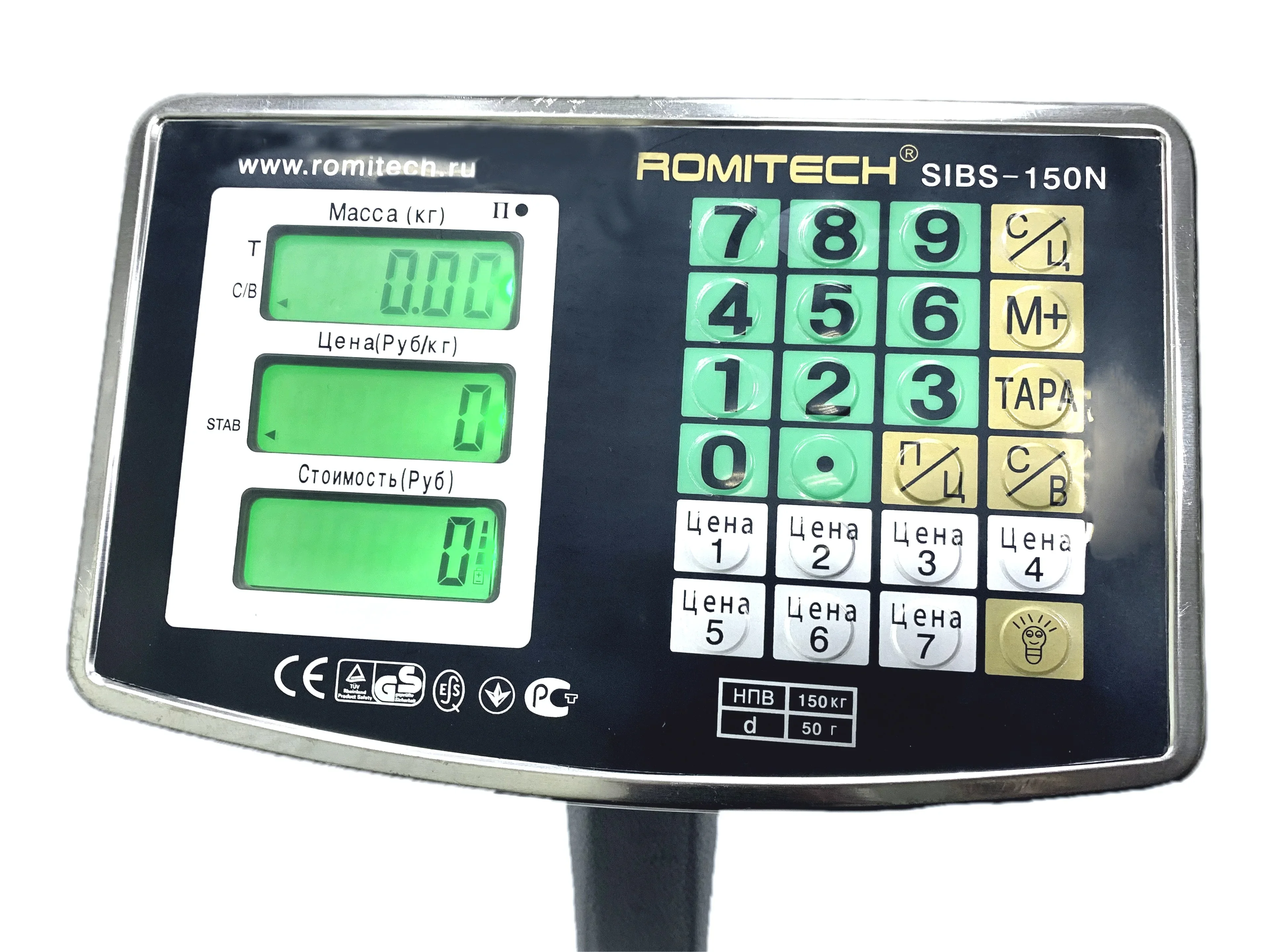 Весы счетные платформенные электронные ROMITECH  SIBS-300N c наклоном 300кг