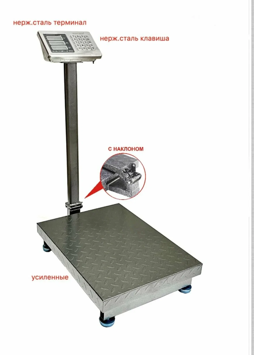 Весы счетные платформенные электронные ROMITECH  SIBS-700N c наклоном 700кг