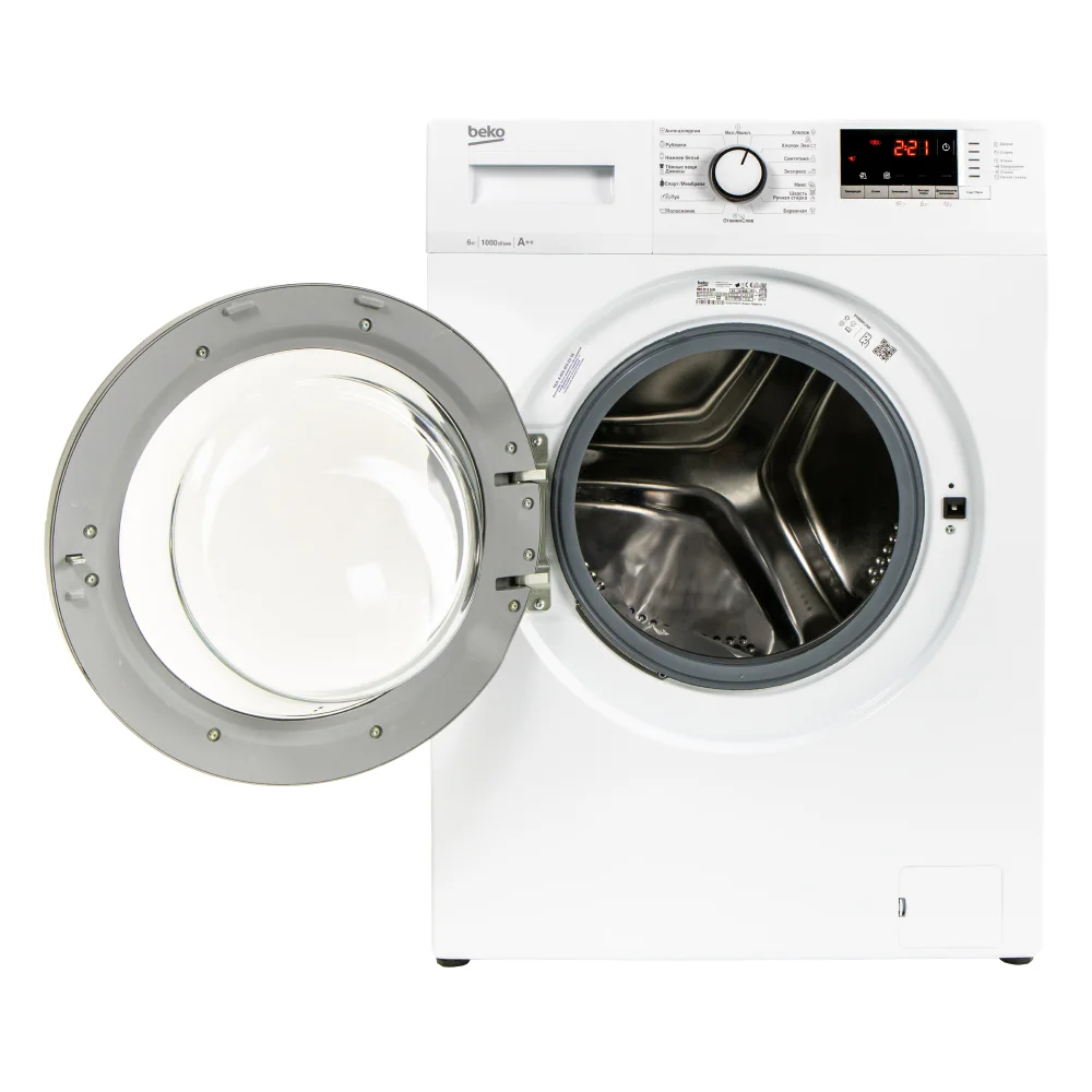 Стиральная машина Beko WRE6512ZAW белый, загрузка фронтальная 6 кг, 1000 об/мин., класс: А