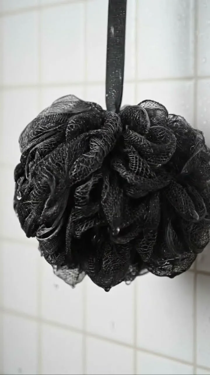 СКР Мочалка массажная BW, диам. 15 см, черный