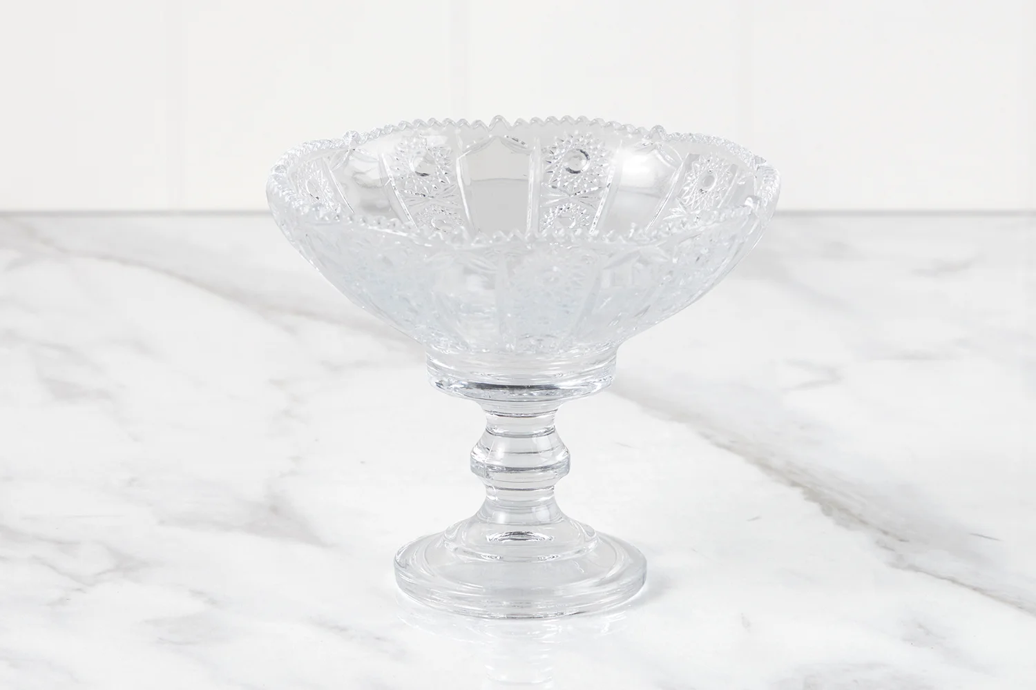 КОНФЕТНИЦА НА НОЖКЕ "MUZA CRYSTAL" 12*12*20 СМ. (КОР=24ШТ.)