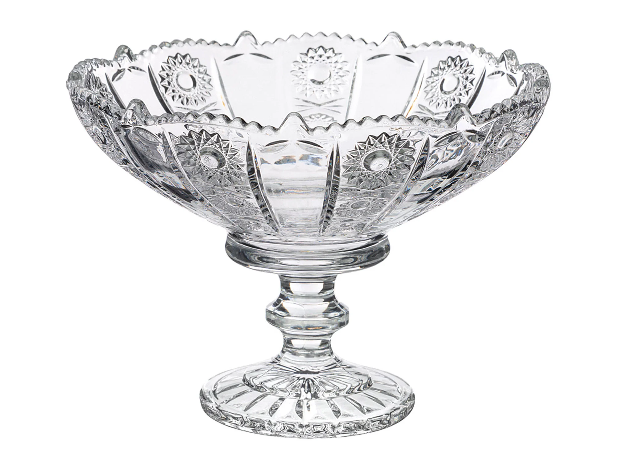 КОНФЕТНИЦА НА НОЖКЕ "MUZA CRYSTAL" 18*18*9,5 СМ. (КОР=12ШТ.)