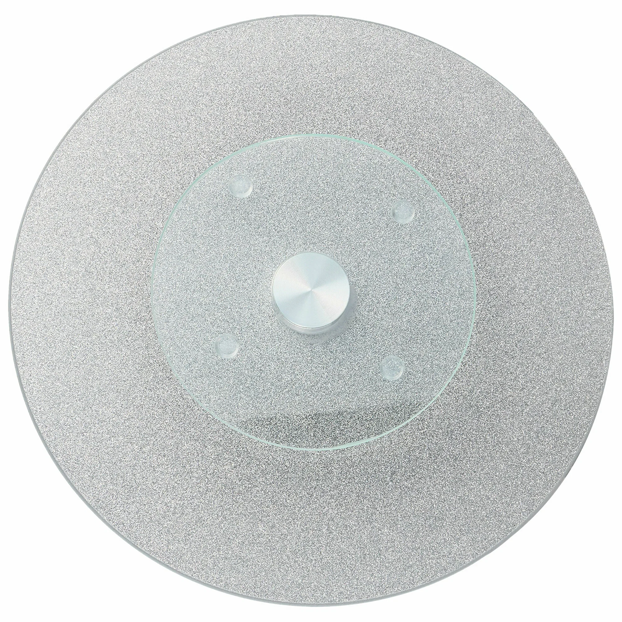 ТОРТОВНИЦА ВРАЩАЮЩАЯСЯ "SILVER MIRROR" 30 СМ