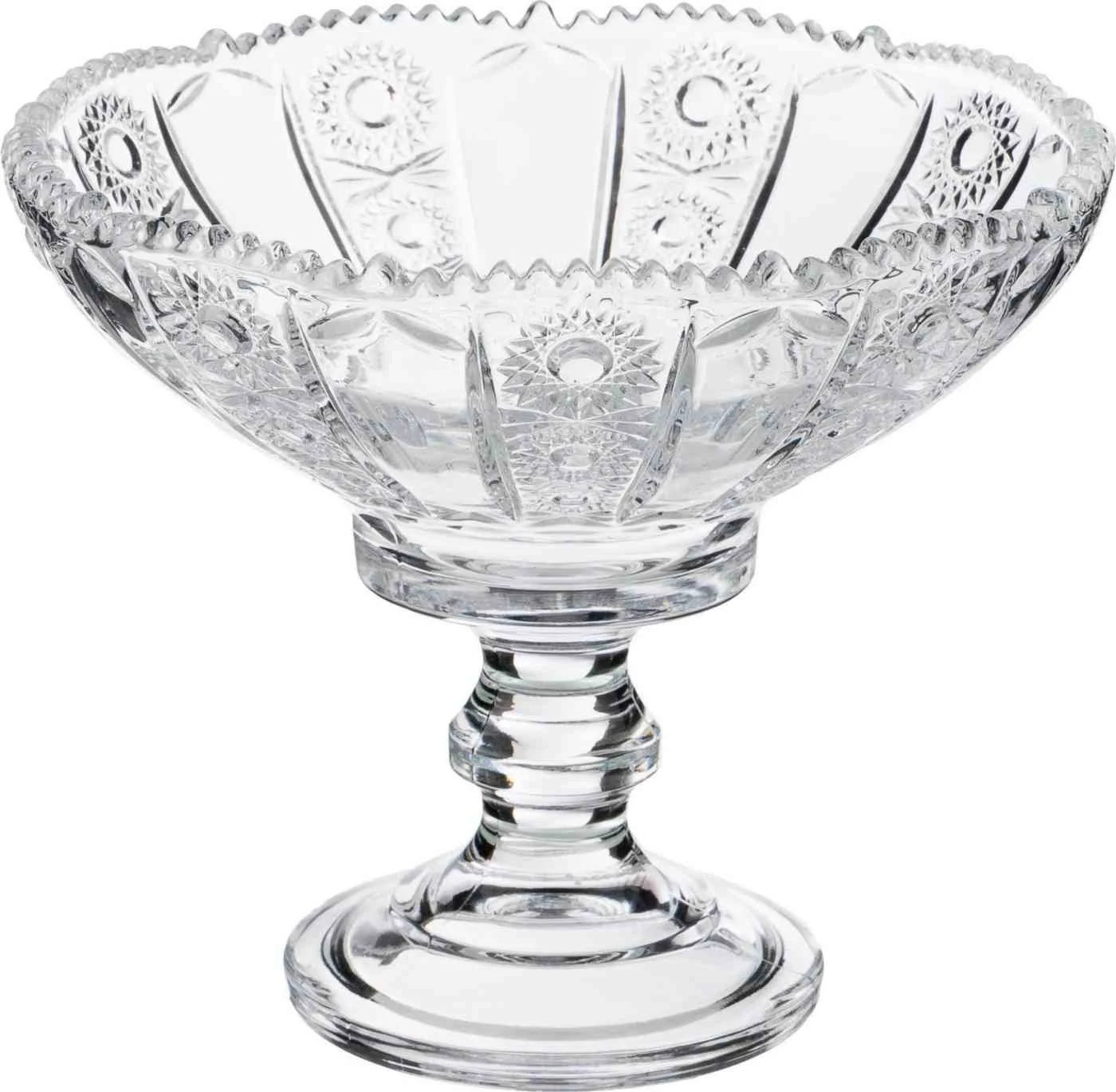 ТОРТОВНИЦА НА НОЖКЕ "MUZA CRYSTAL" ДИАМЕТР=30 СМ. ВЫСОТА=15 СМ. (КОР=4ШТ.)