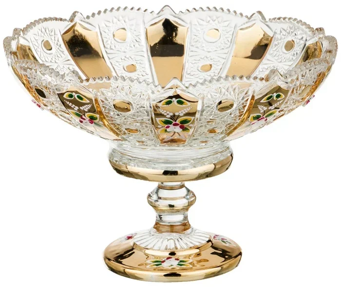 ФРУКТОВНИЦА "LEFARD GOLD GLASS" ДИАМЕТР=25 СМ. ВЫСОТА=13 СМ. (КОР=6ШТ.)